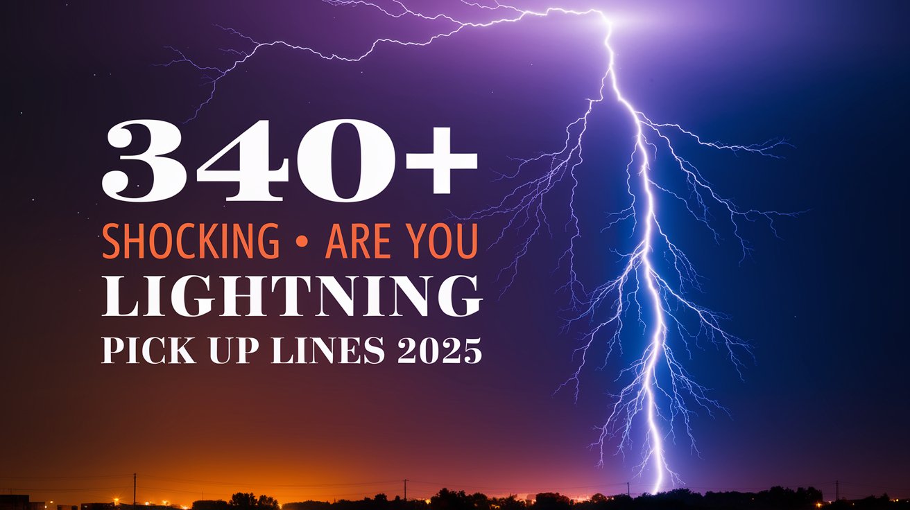 Shocking Are You Lightning Pick Up Lines 2025