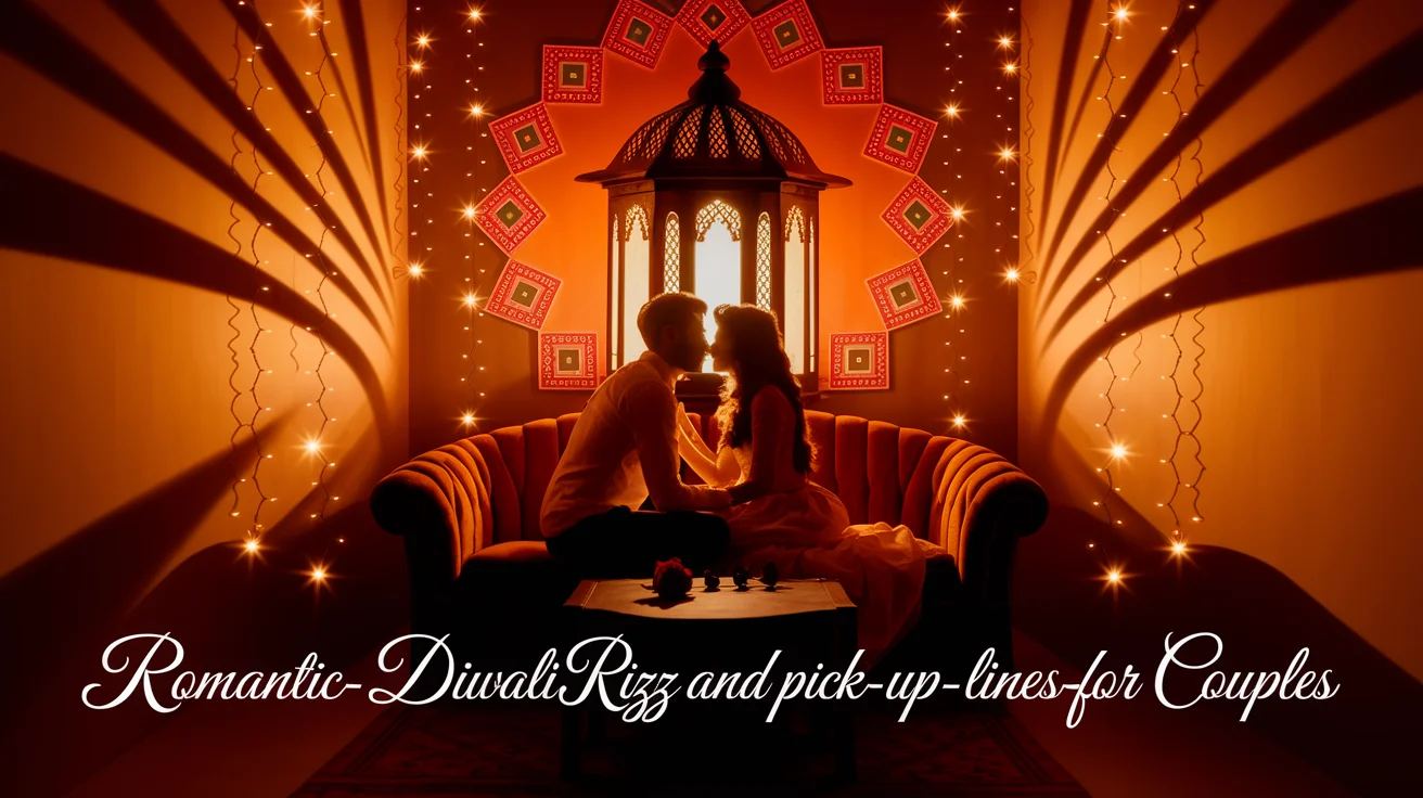 Romantic Diwali Rizz & Pick up Lines🌹 for Couples