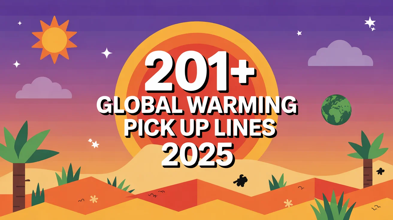 Global Warming Pick Up Lines Rizz