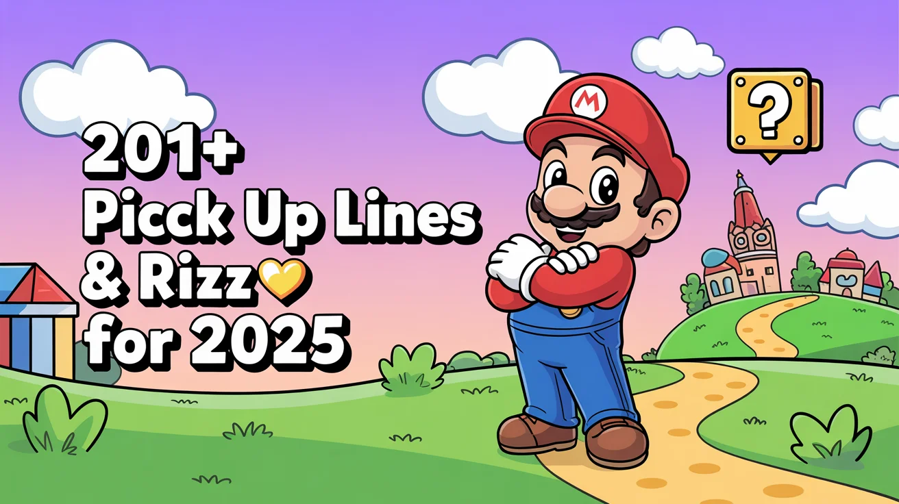 Mario Pick Up Lines & Rizz