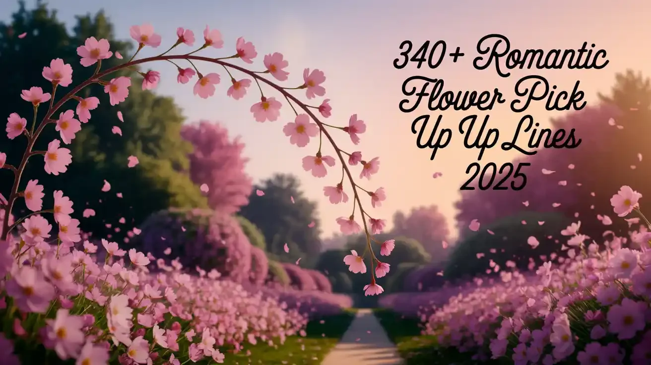 Romantic Flower Pick Up Lines