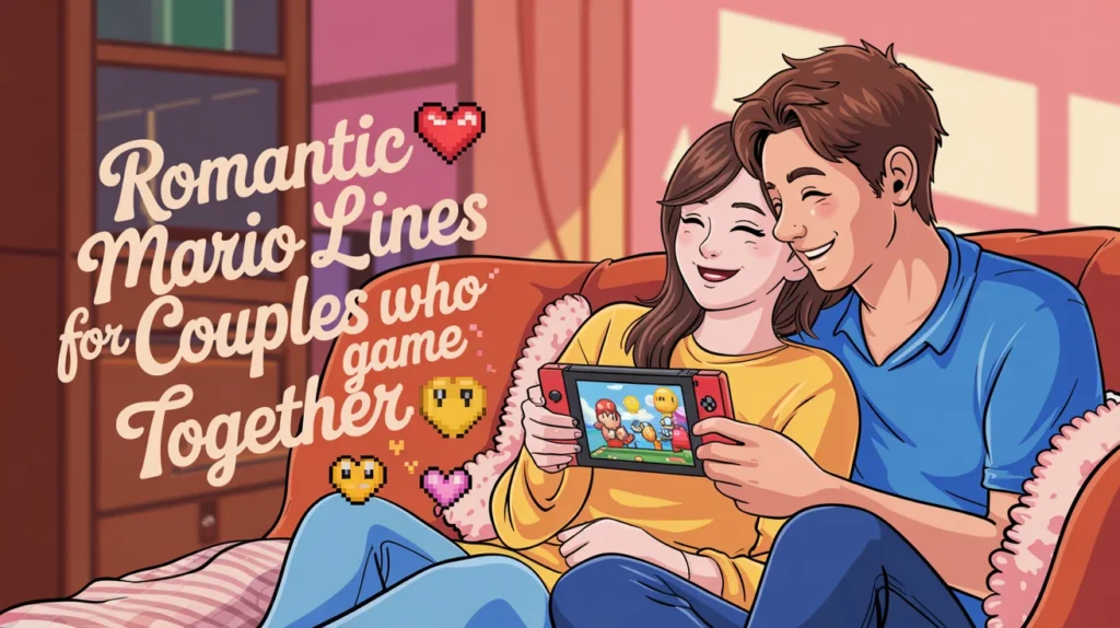 Romantic Mario Lines for Couples Who Game Together