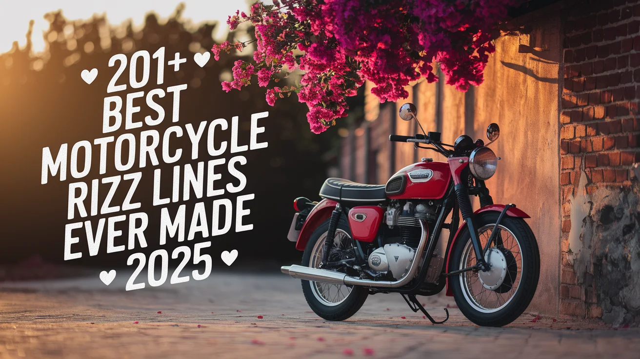 Best Motorcycle Rizz Lines Ever Made