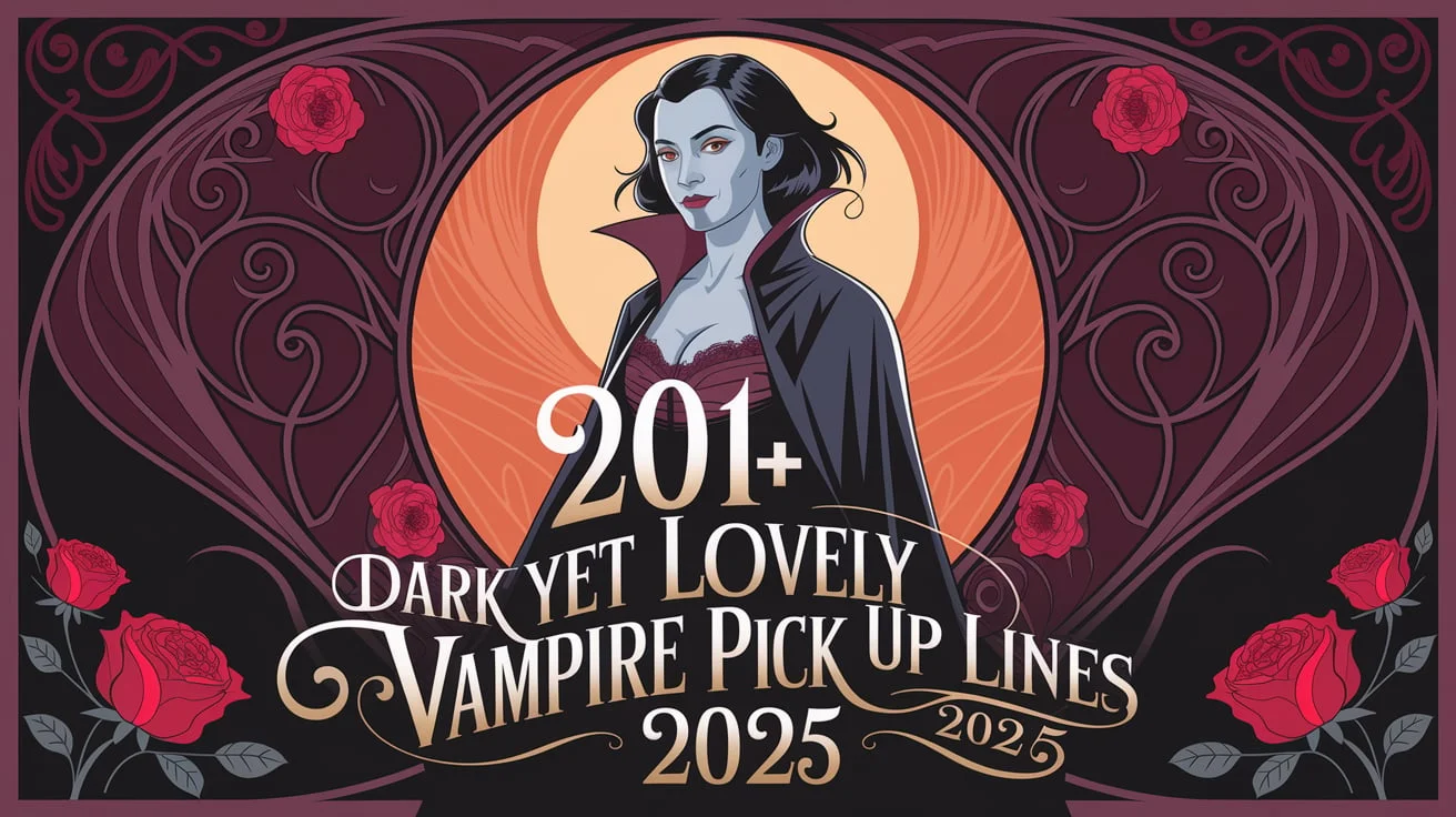 Dark Yet Lovely Vampire Pick Up Lines