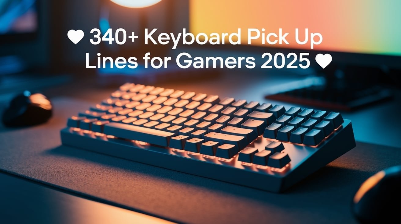 Keyboard Pick Up Lines for Gamers