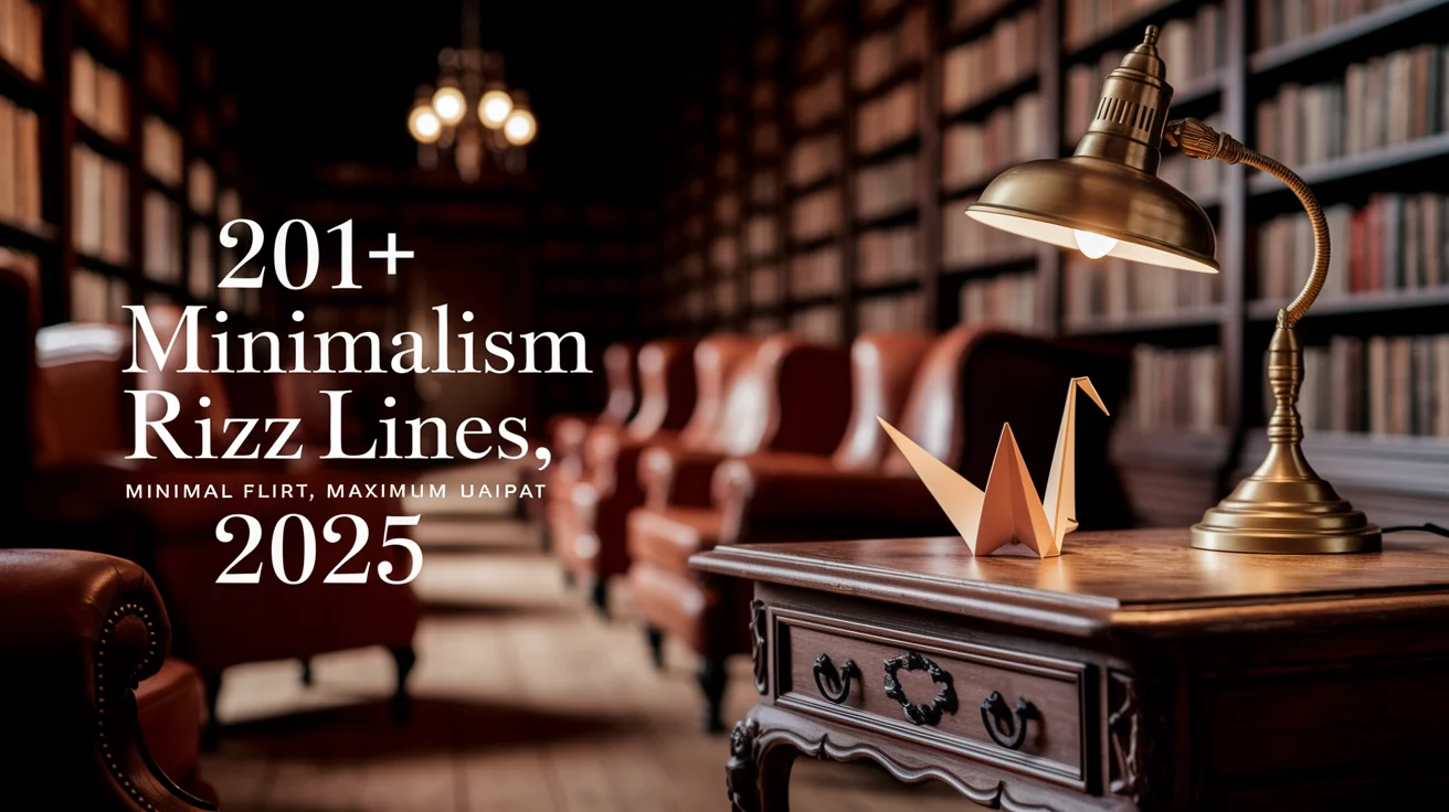 Minimalism Rizz Lines