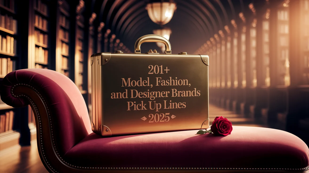 Model, Fashion, and Designer Brands Pick Up Lines