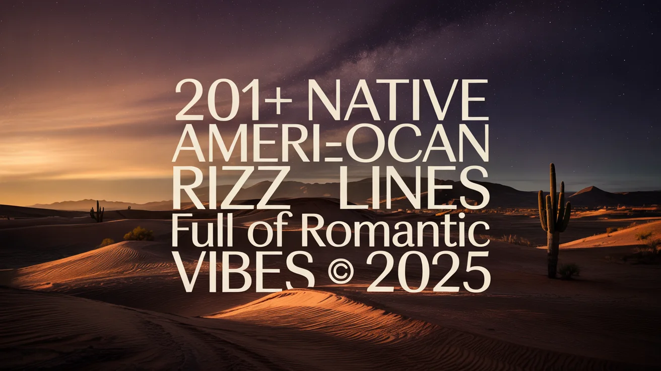 Native American Rizz Lines Full of Romantic Vibes