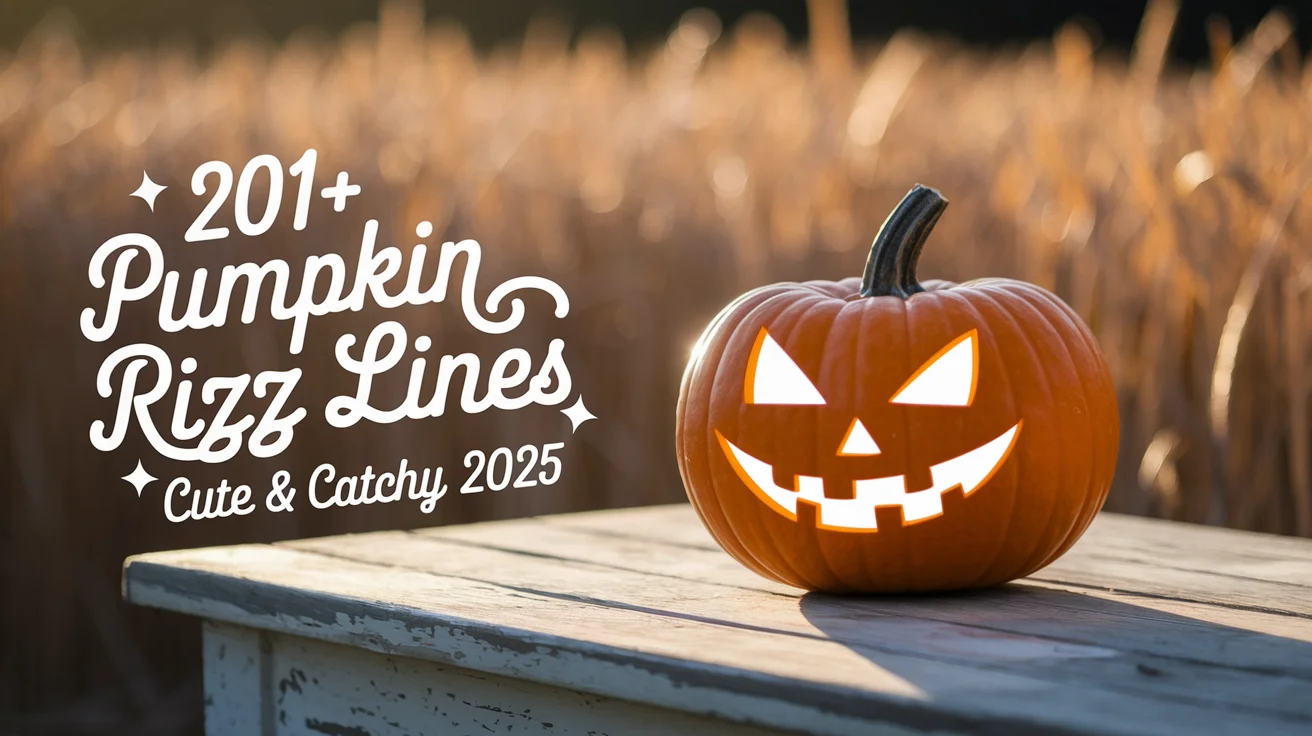Pumpkin Rizz Lines Cute & Catchy