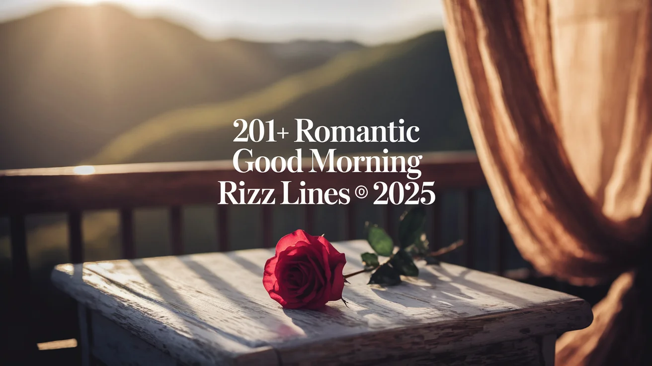 Romantic Good Morning Rizz Lines