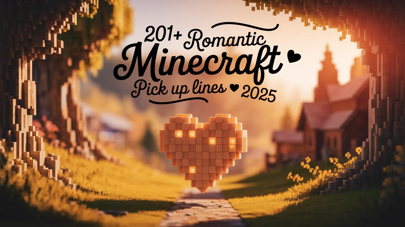 Romantic Minecraft Pick Up Lines