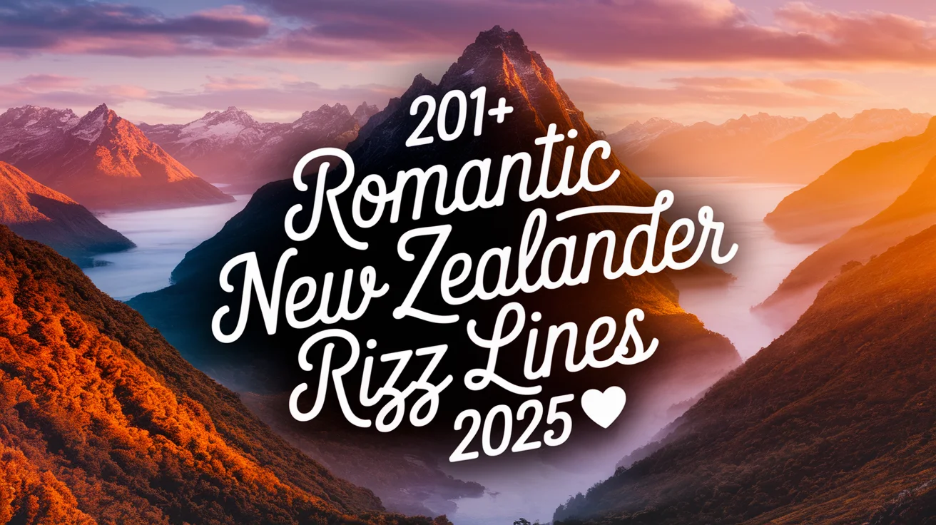 Romantic New Zealander Rizz Lines