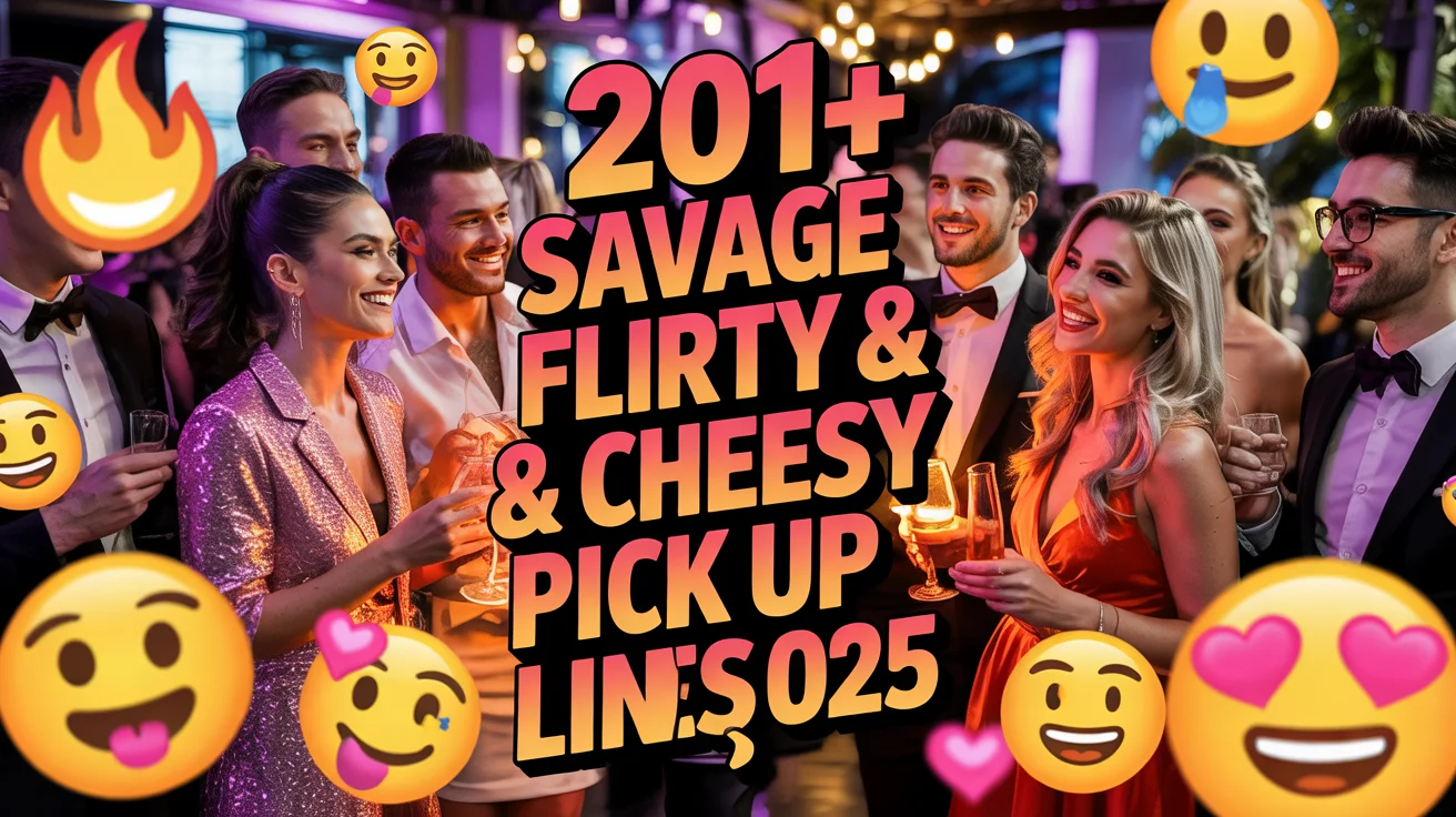 Savage Flirty & Cheesy Pick Up Lines