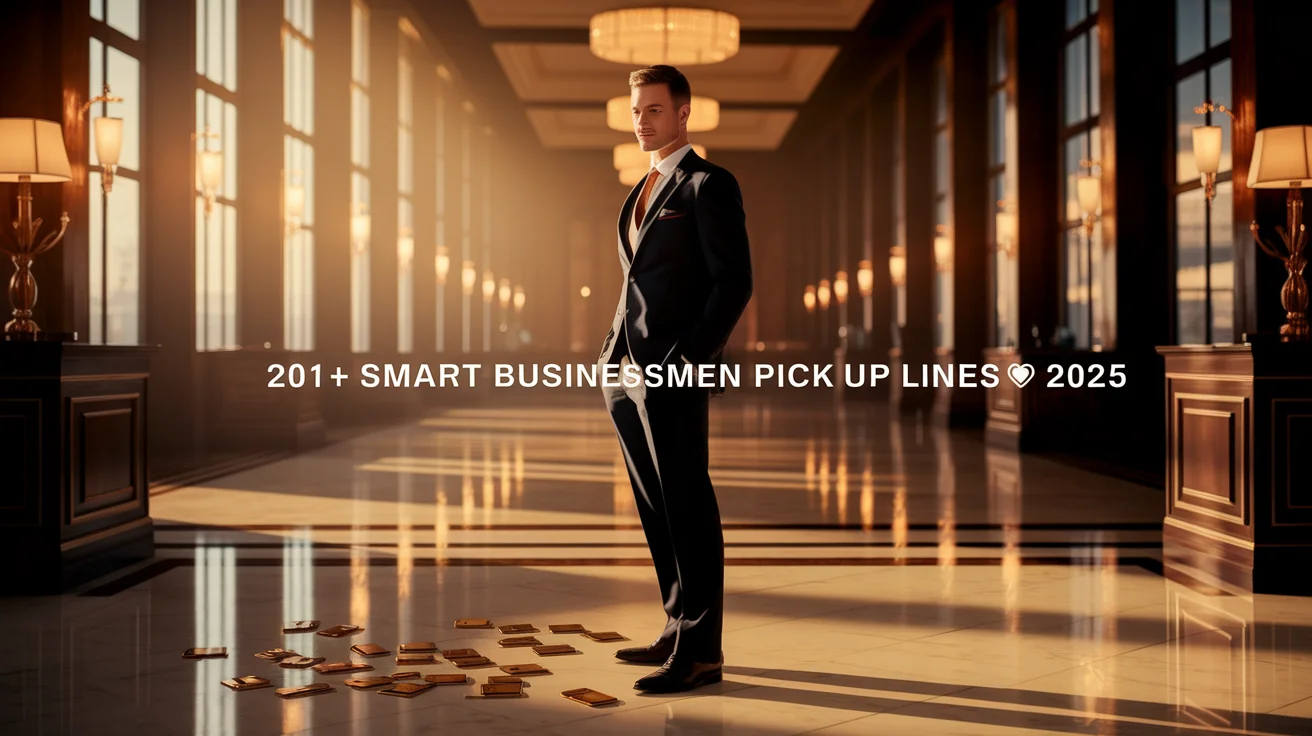 Smart Businessmen Pick Up Lines