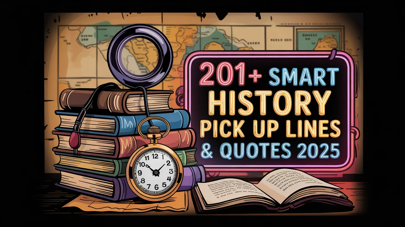 Smart History Pick Up Lines & Quotes