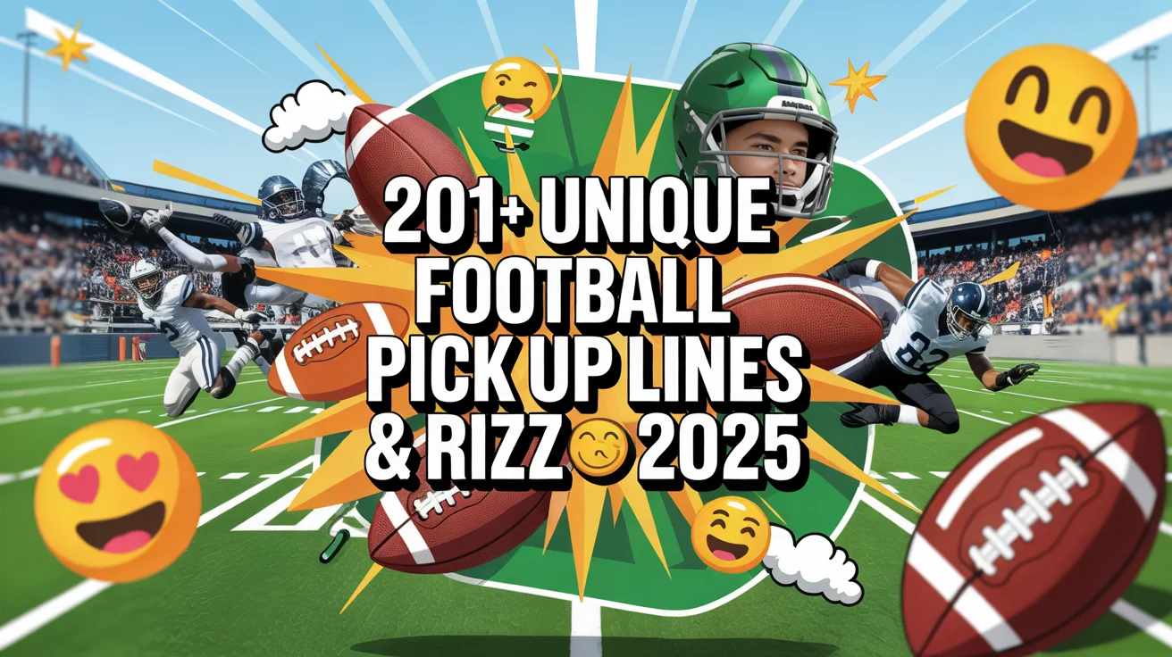 Unique Football Pick Up Lines & Rizz