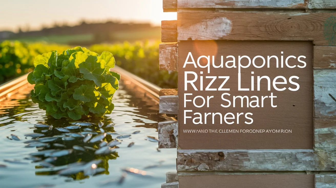 Aquaponics Rizz Lines for Smart Farmers