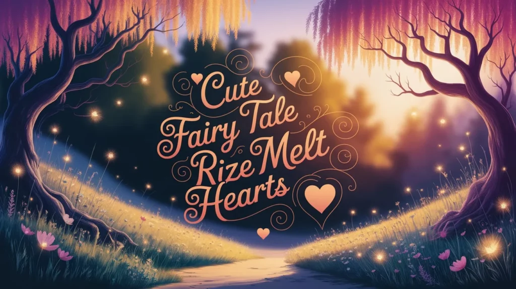 Cute Fairy Tale Rizz To Melt Hearts 🧚‍♀️💖