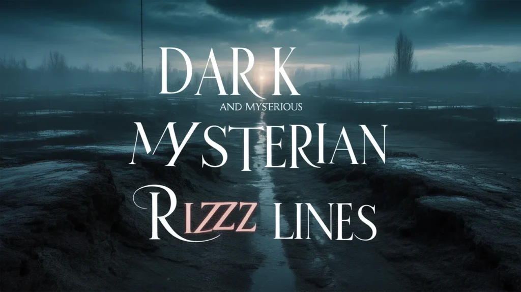 Dark and Mysterious Dystopian Rizz Lines