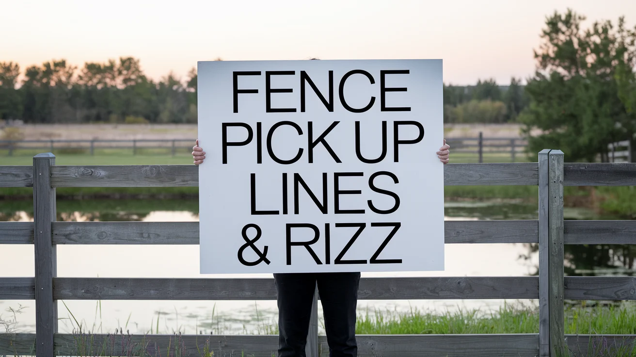 Fence Pick Up Lines & Rizz