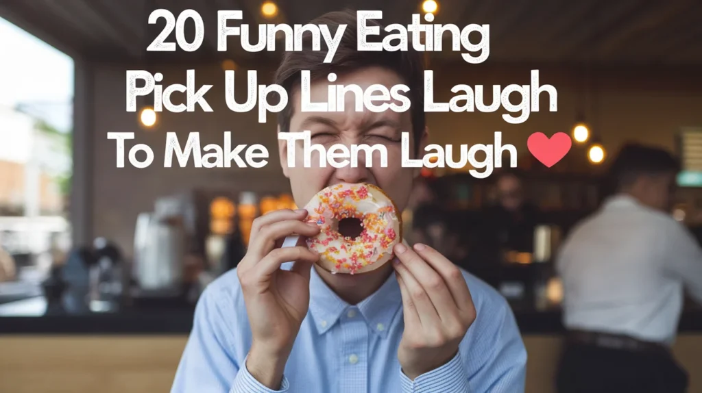 20 Funny Eating Pick Up Lines To Make Them Laugh 🍩