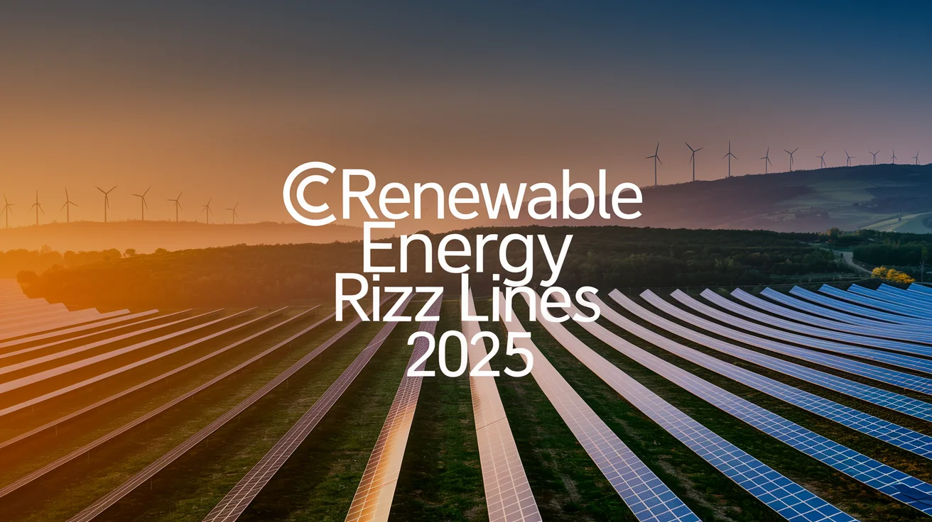 Renewable Energy Rizz Lines