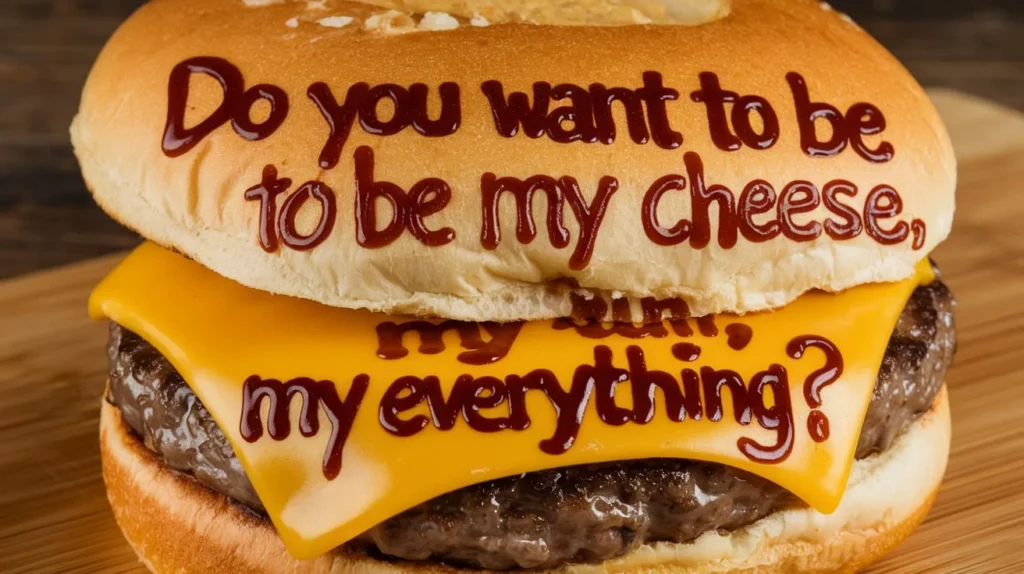 Romantic Hamburger Pick Up Lines for a Cheesy Love Story