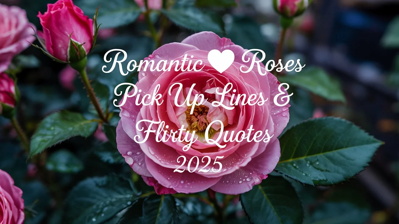 Romantic 🌹 Roses Pick Up Lines & Flirty Quotes 2025
