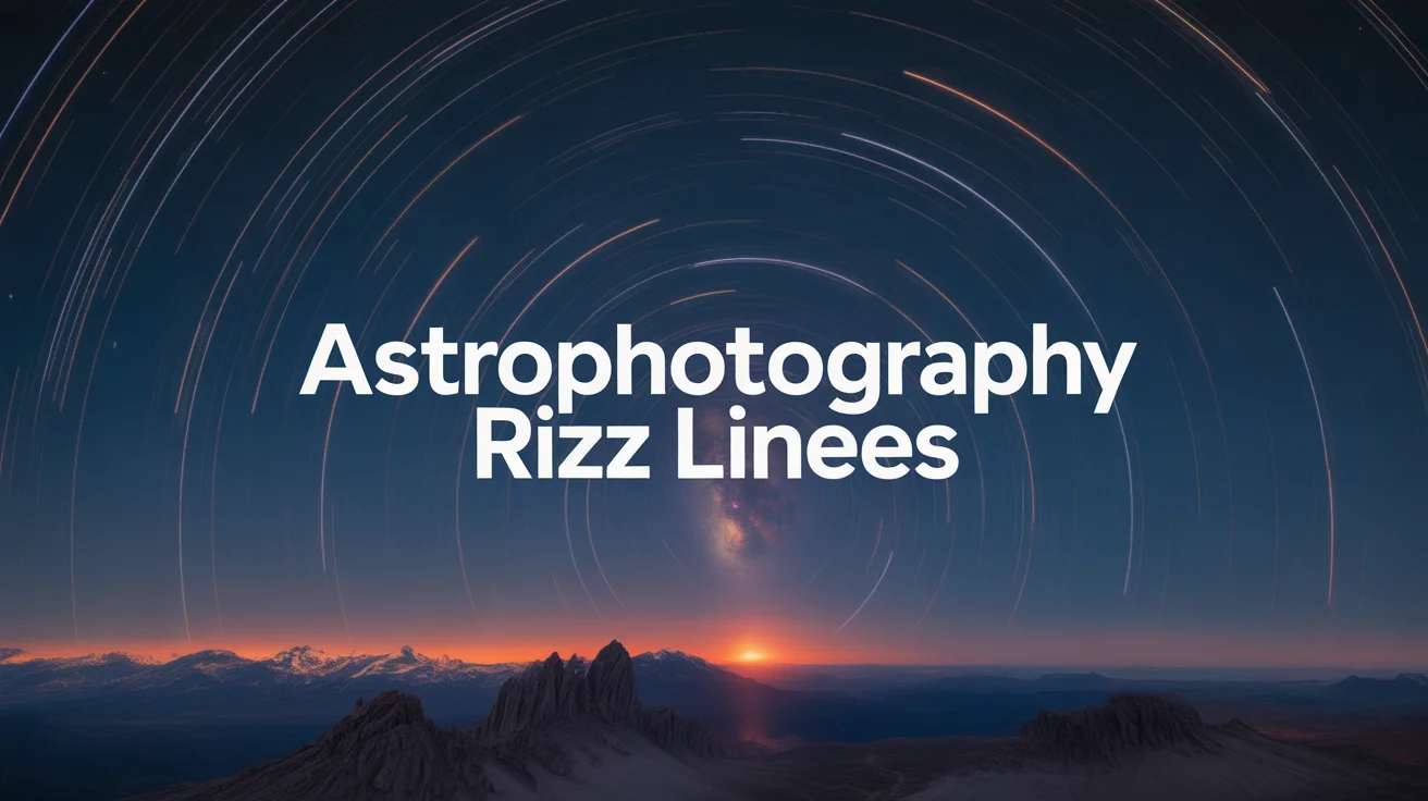 Astrophotography Rizz Lines