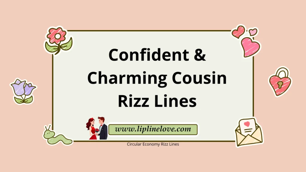 Confident & Charming Cousin Rizz Lines