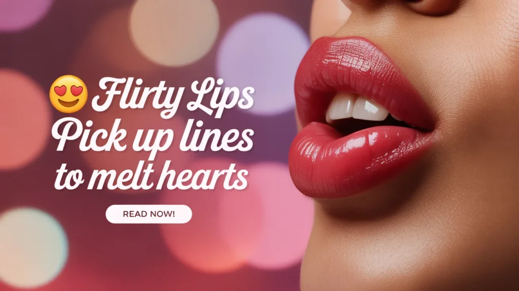 Flirty Lips Pick Up Lines to Melt Hearts