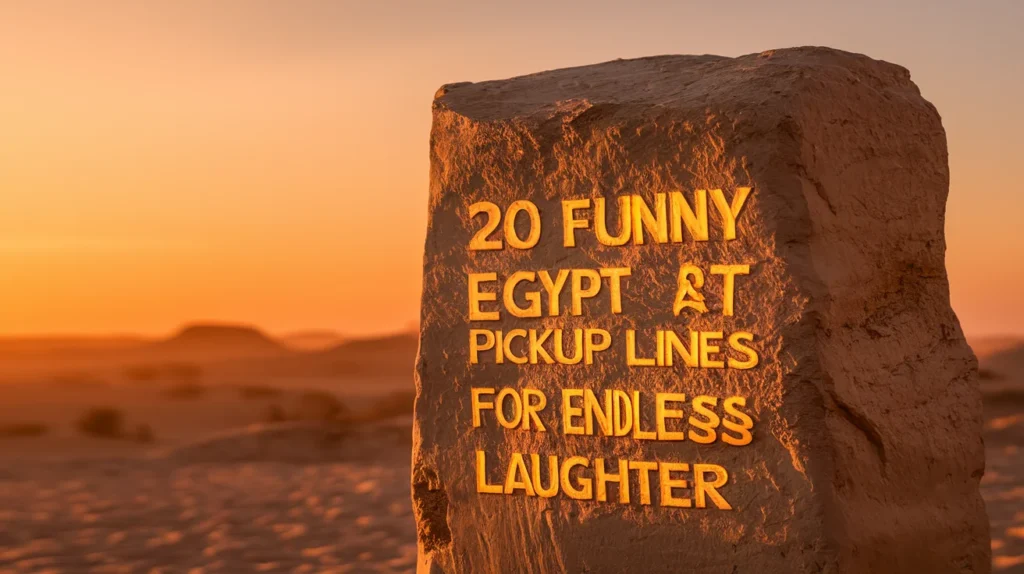 Funny Egypt Pickup Lines for Endless Laughter