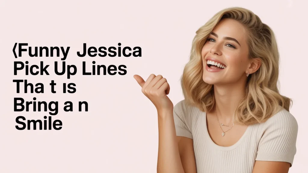 Funny Jessica Pick Up Lines That Bring a Smile