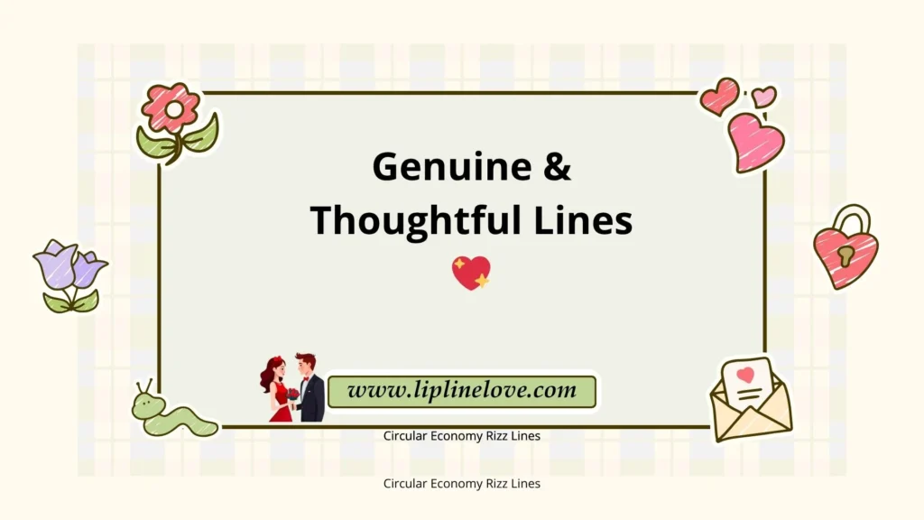 Genuine & Thoughtful Lines