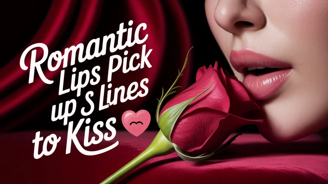 Romantic Lips Pick Up Lines to Kiss
