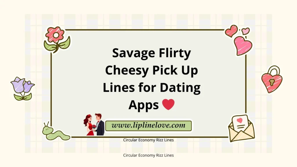 Savage Flirty Cheesy Pick Up Lines for Dating Apps