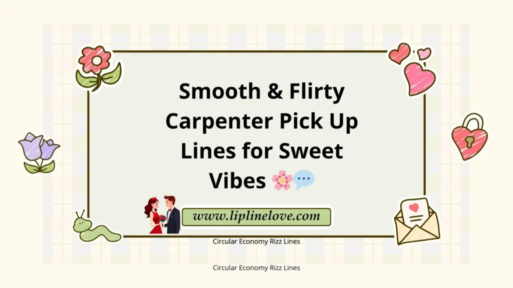 Smooth & Flirty Carpenter Pick Up Lines for Sweet Vibes