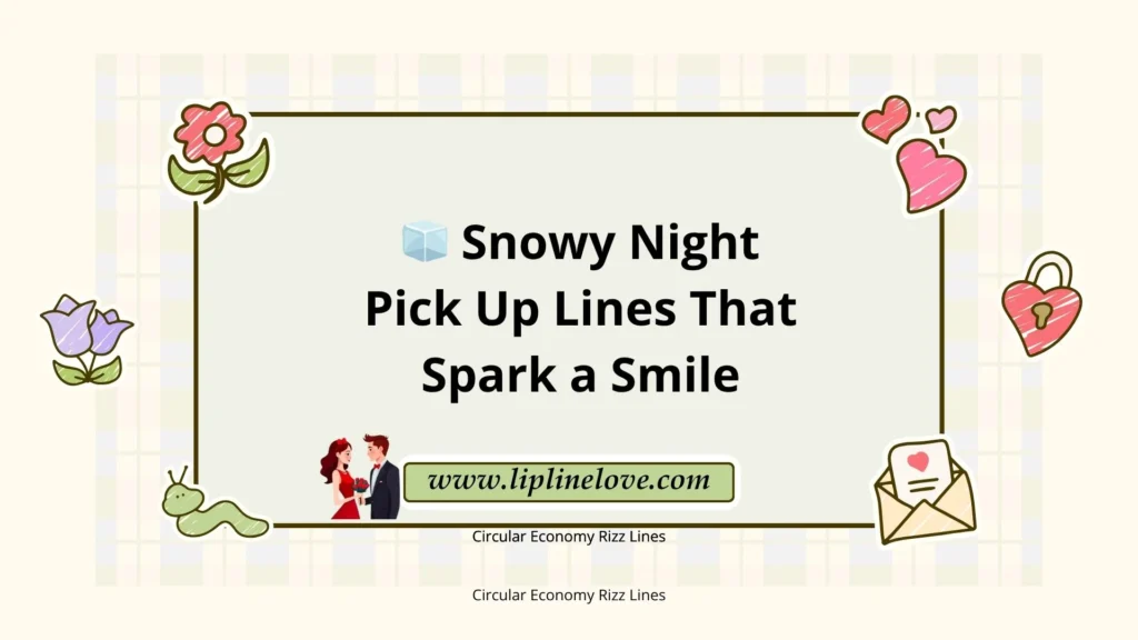 Snowy Night Pick Up Lines That Spark a Smile