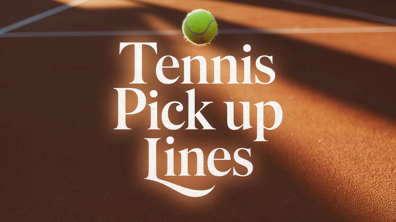 Tennis Pick Up Lines