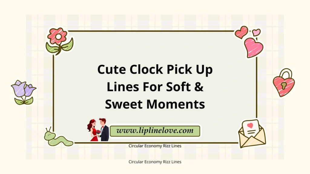 Cute Clock Pick Up Lines For Soft & Sweet Moments
