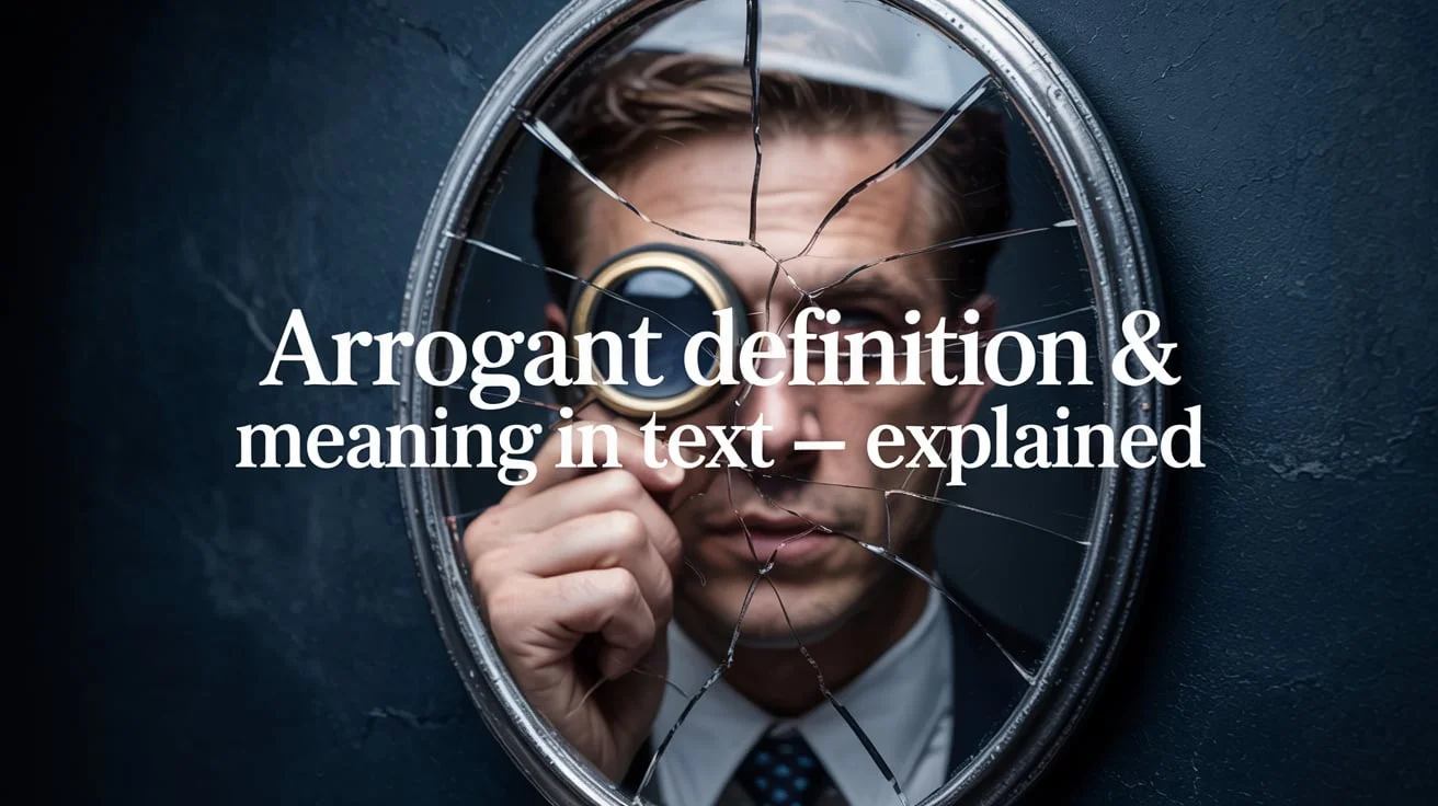 Arrogant Definition & Meaning in Text — Explained