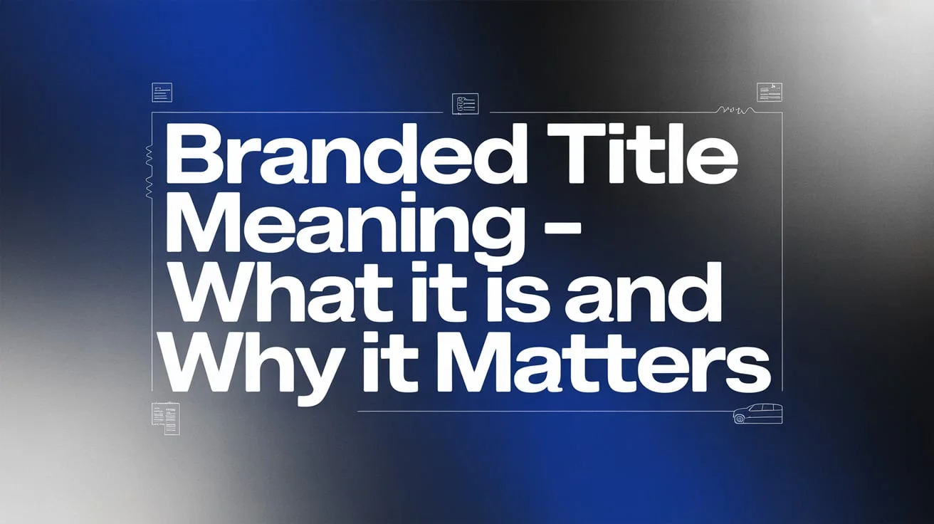 Branded Title Meaning – What It Is and Why It Matters