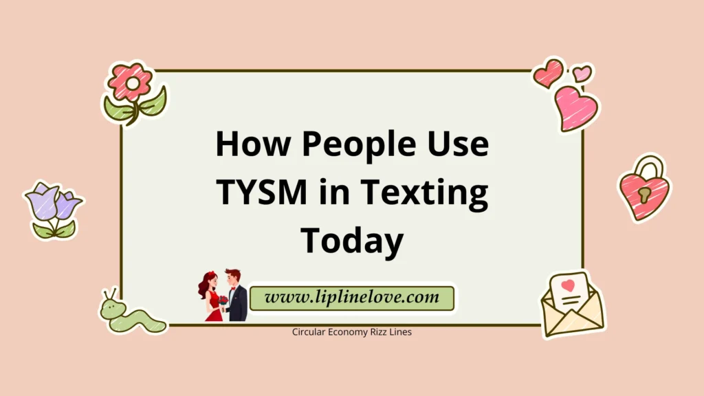 How People Use TYSM in Texting Today
