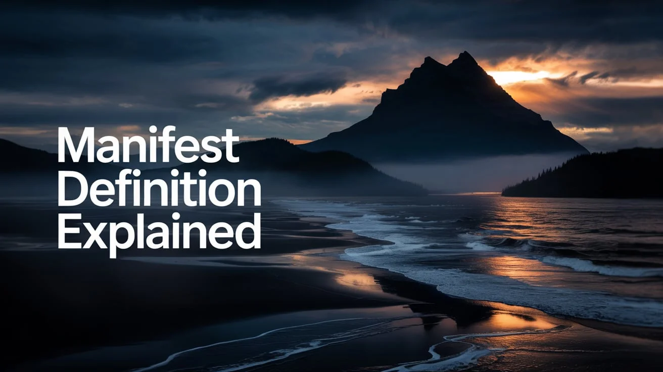 Manifest Definition Explained