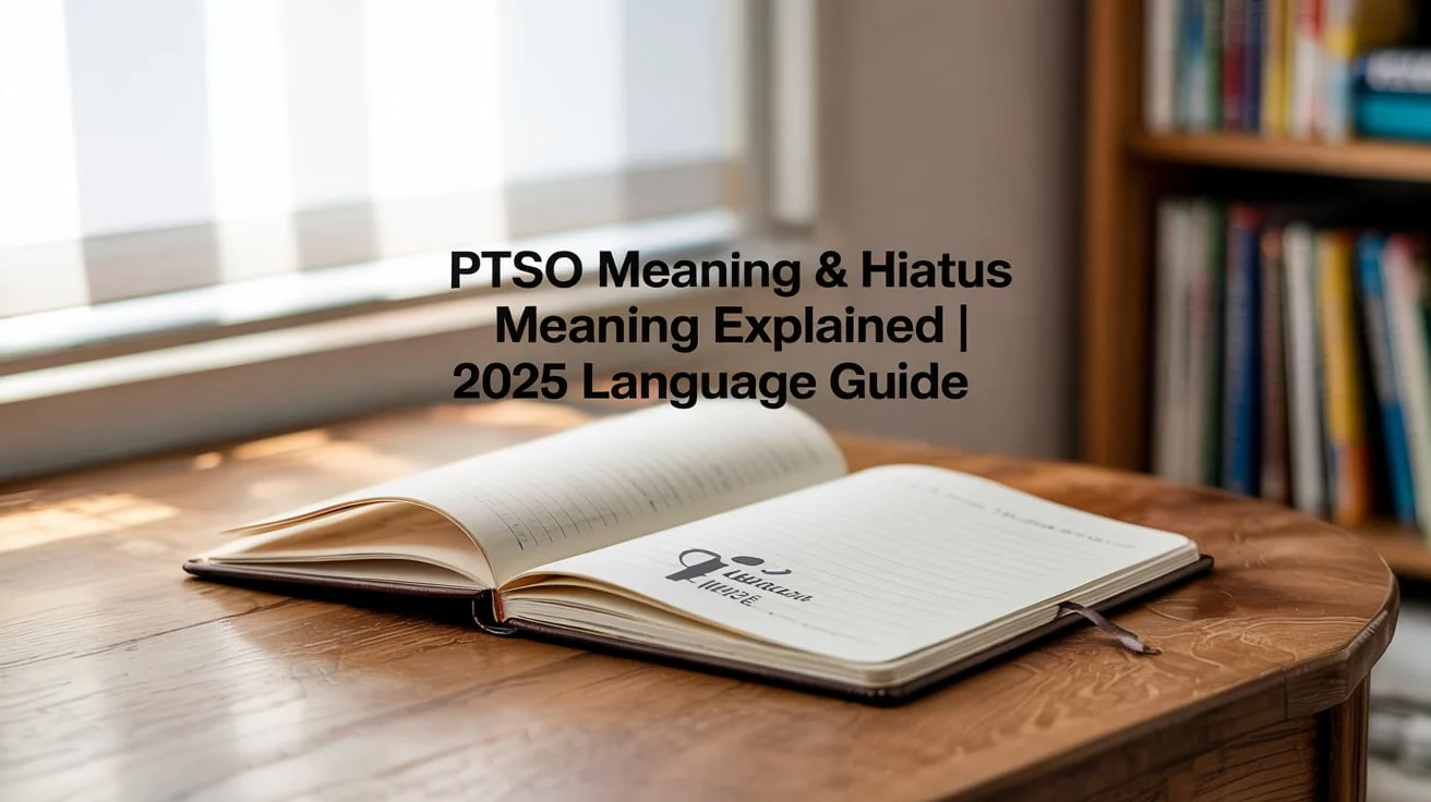 PTSO Meaning & Hiatus Meaning Explained Language Guide