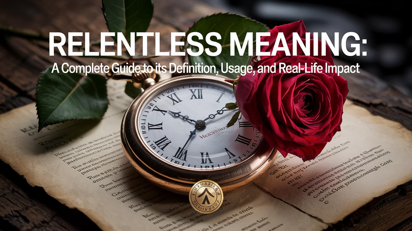 Relentless Meaning: A Complete Guide to Its Definition, Usage, and Real-Life Impact