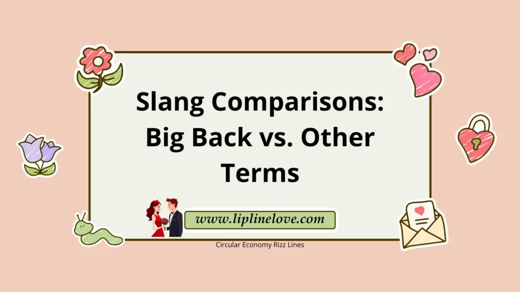Slang Comparisons: Big Back vs. Other Terms