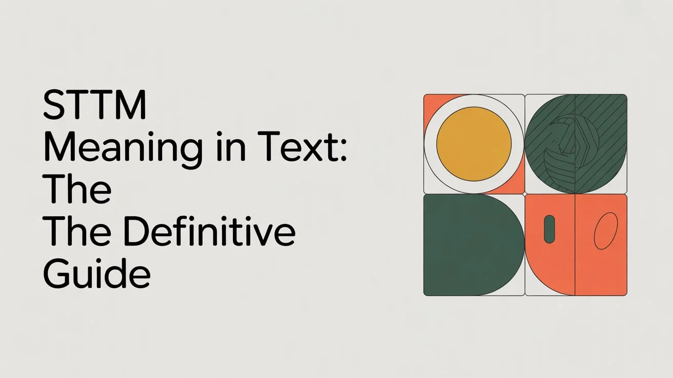 STTM Meaning in Text