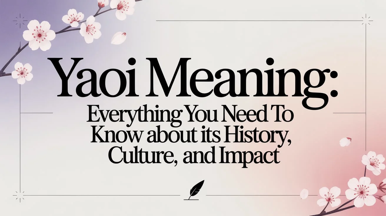 Yaoi Meaning: Everything You Need to Know About Its History, Culture, and Impact