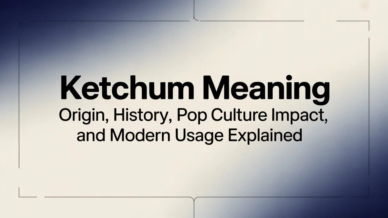 Ketchum Meaning: Origin, History, Pop Culture Impact, and Modern Usage Explained
